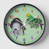 Klok - Basset en Vogel (Voorkant)