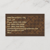 Klok Bedrijfs Visitekaartje (Achterkant)