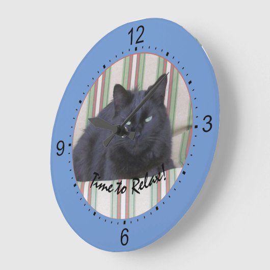 Klok - Black Cat op Kussens TEST4 (Hoek)