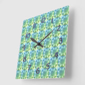 Klok - Blauw en Groen Kieuwpatroon (Hoek)