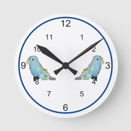 Klok - Blauwe Vogels (Voorkant)