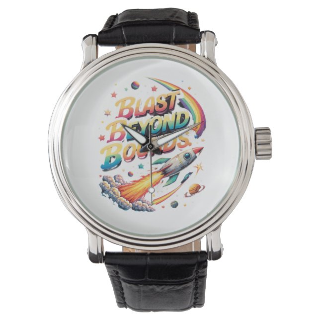 KLok BUITEN DE GRENS Ontplof  Horloge (Voorkant)