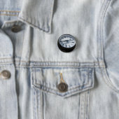 "Klok Button! " Ronde Button 3,2 Cm (In situ)