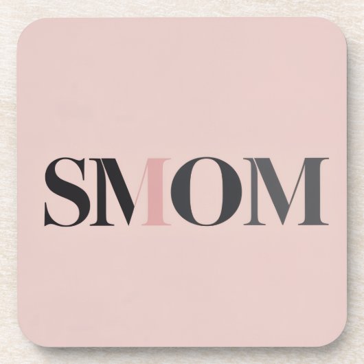 Klok cadeau voor stiefmoeder bier onderzetter (Voorkant)