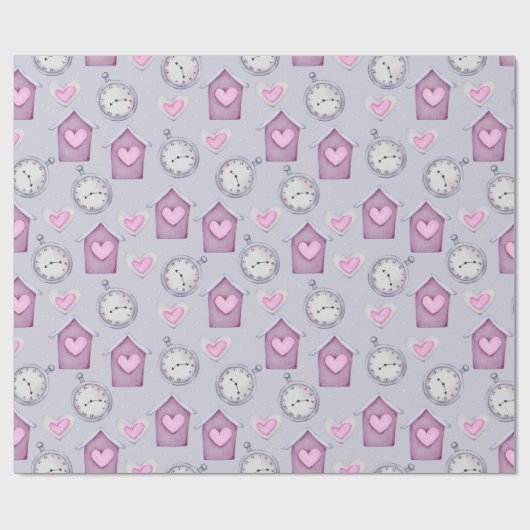 Klok Cadeaupapier (Vlak)