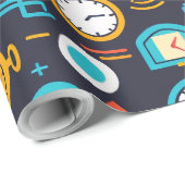 klok cadeaupapier (Rol Hoek)