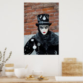 Klok Carnaval Kostuum, Venetië Poster (Keuken)