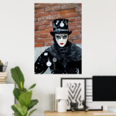 Klok Carnaval Kostuum, Venetië Poster (Thuiskantoor)