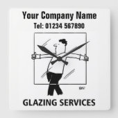 Klok Cartoon Glazing Services (Voorkant)