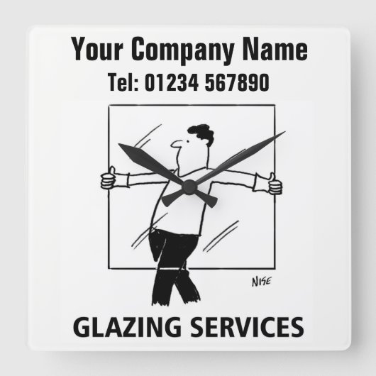 Klok Cartoon Glazing Services (Voorkant)