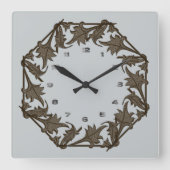 Klok - Cirkel van bladeren (Voorkant)