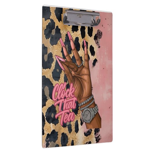 Klok dat theejournaal klembord (Rechts)