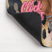 Klok dat theejournaal muismat (Hoek)