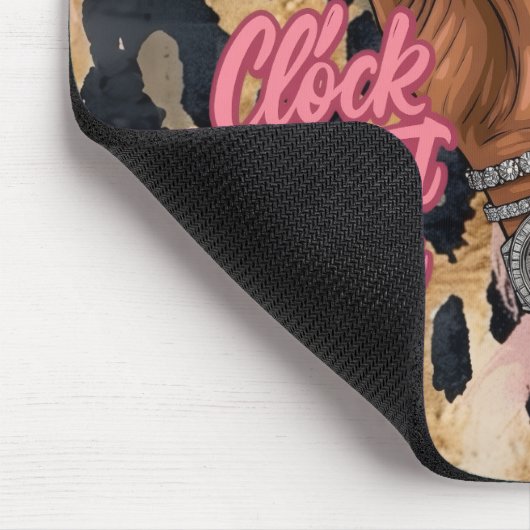 Klok dat theejournaal muismat (Hoek)