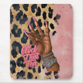 Klok dat theejournaal muismat (Voorkant)