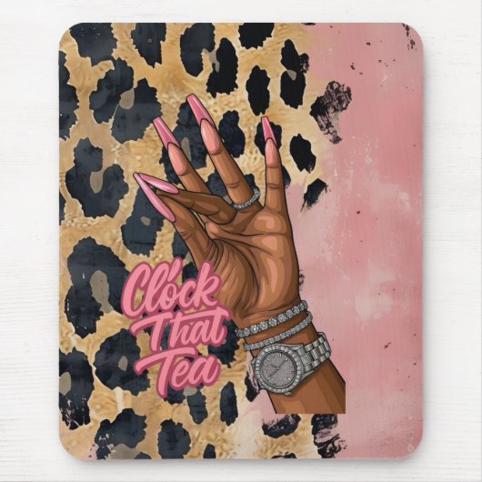 Klok dat theejournaal muismat (Voorkant)