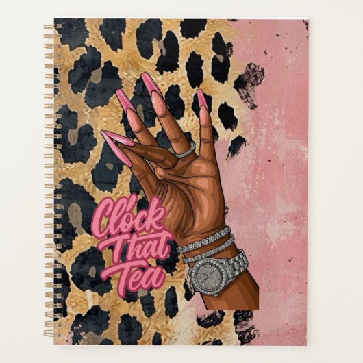 Klok dat theejournaal planner (Voorkant)