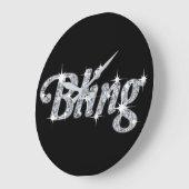 Klok die faux diamant bling ontwerp kenmerken (Hoek)