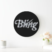 Klok die faux diamant bling ontwerp kenmerken (Huis)