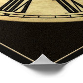 Klok die kleine Posters afdrukt (Hoek)