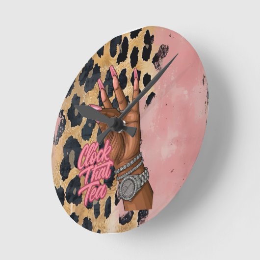 Klok die theewandklok (Hoek)