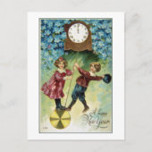  klok draait Midnight Briefkaart (Voorkant)