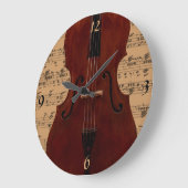 Klok - Dubbele tas met muziek - Kies uw kleur (Hoek)