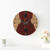 Klok - Dubbele tas met muziek - Kies uw kleur (Huis)