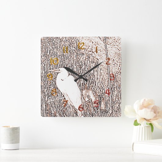 Klok - Egret in gras (Huis)