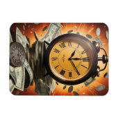 Klok en cash magneet (Horizontaal)