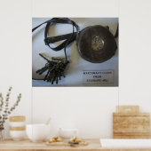 Klok en sleutels van Bodie Watchman Poster (Keuken)