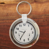 Klok en valuta sleutelhanger (Voorkant)