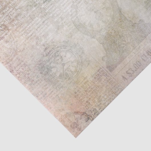  klok Ephemera Tissuepapier (Detail)