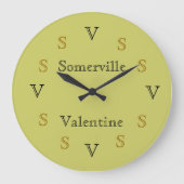 Klok - Familienaam en Intials (Voorkant)