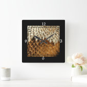 Klok - Gedroogde Zonnebloem in Lijst (Huis)