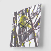 Klok - Gele vogel in takken (Hoek)