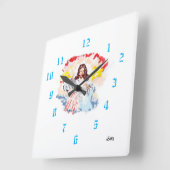 Klok: Geloof in de tijd Vierkante Klok (Hoek)