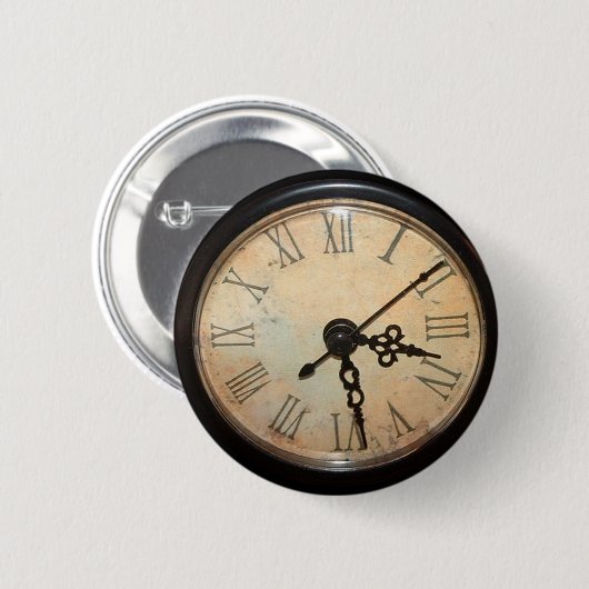  klok gezicht Button (Voorkant /achterkant)