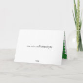 Klok goud met klaverbeeld voor St Patrick's Day Kaart (Achterkant)