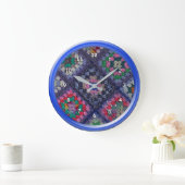 Klok - Granny Square Afghan met Blue Lijst (Huis)