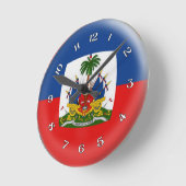 Klok Haïti Haïtiaanse vlag Bubble Design (Hoek)