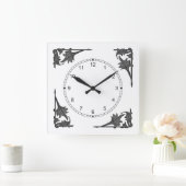 Klok - Hoekbeugels van bladeren (Huis)