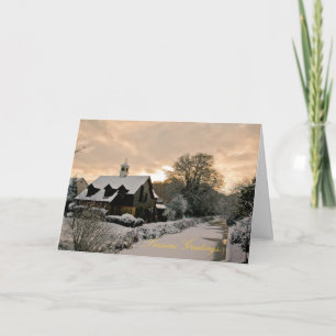 Klok House Card Feestdagen Kaart