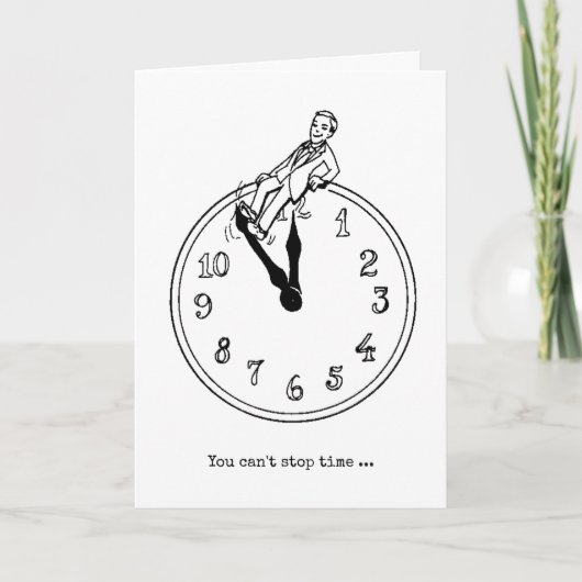 klok humor ouder worden kaart (Voorkant)