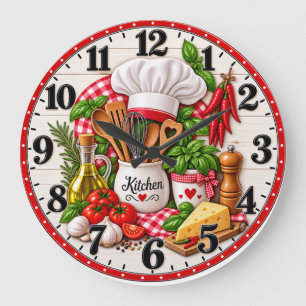 Klok in Acryl Een wandklok voor de keuken