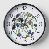 Klok in Acrylica. Olijf (Voorkant)