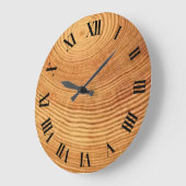 Klok in Acrylisch, houten stijl (Hoek)