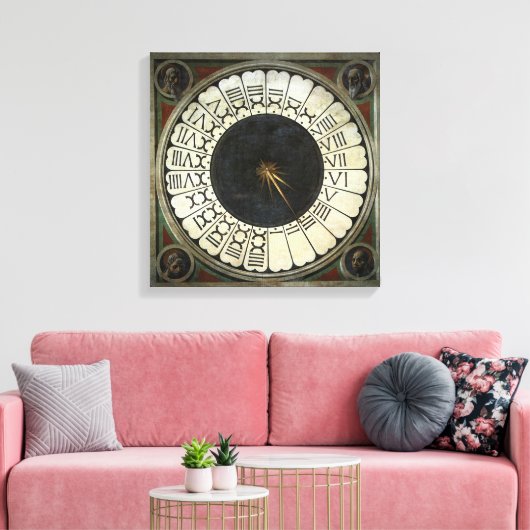 Klok in de Duomo door Paolo Uccello Canvas Afdruk (Insitu (Woonkamer))