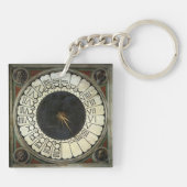 Klok in de Duomo door Paolo Uccello Sleutelhanger (Achterkant)