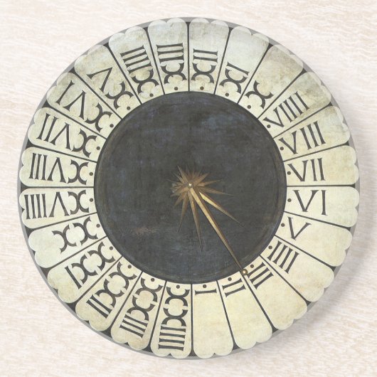 Klok in de Duomo door Paolo Uccello Zandsteen Onderzetter (Voorkant)